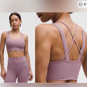 Lululemon Like A Cloud Longline Lavender Sports Bra, like new!